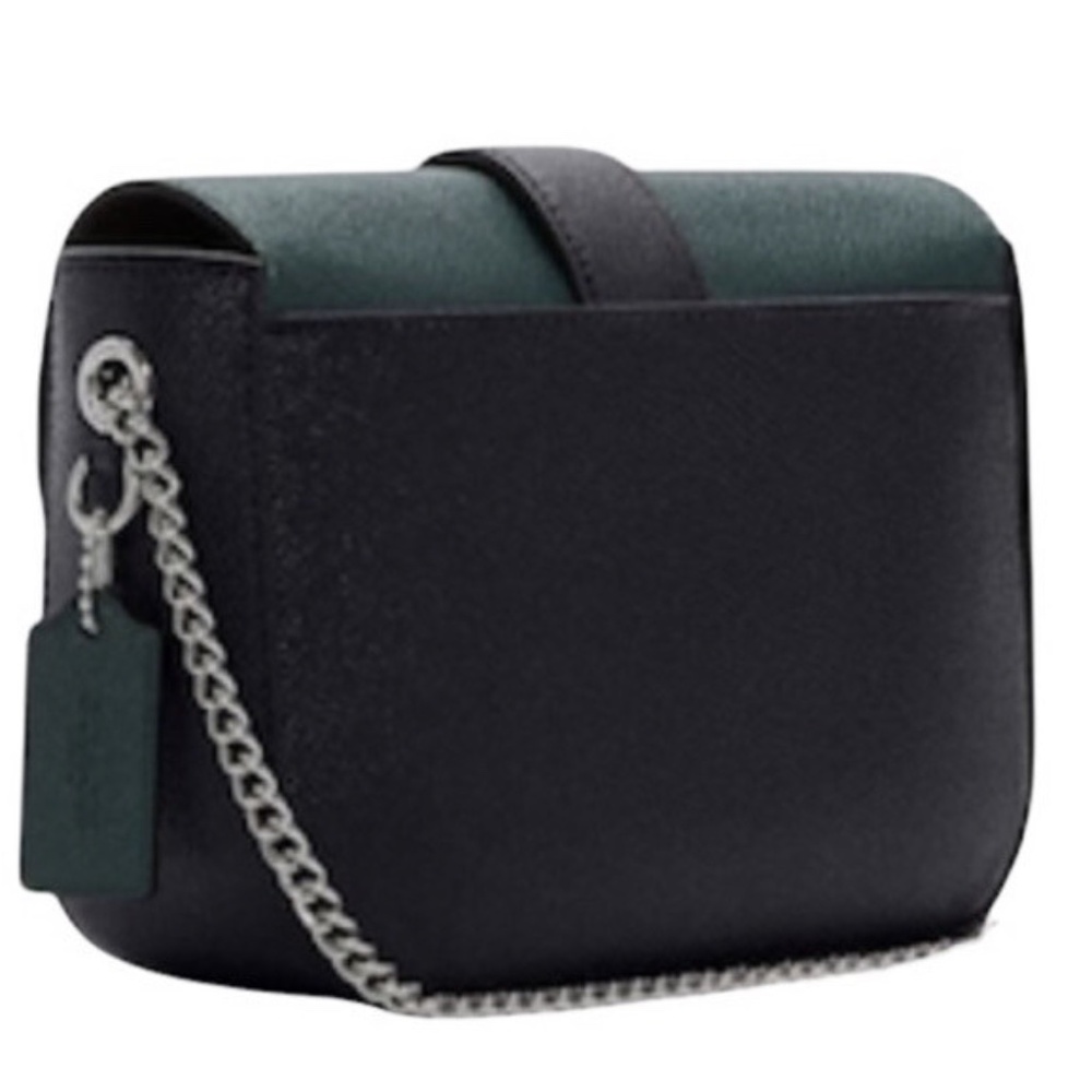 Coach Gemma Crossbody in Colorblock Forest Midnight Navy w/ Apple Buckle - Picture 2 of 11